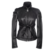 liquidation black leather jacket