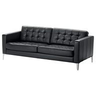 bulk black leather sofa