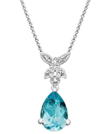 salvage blue diamond necklaces