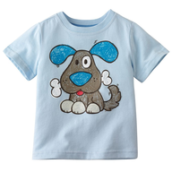 wholesale blue dog childrens shirt