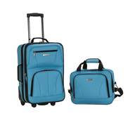 discount blue luggage