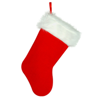 salvage christmas red stocking