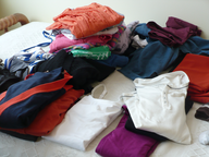 closeout folded clothes