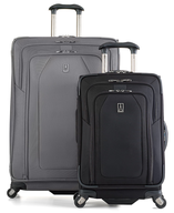 salvage gray and black luggage