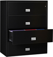clearance lateral file cabinet black
