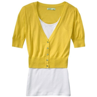 old navy yellow jacket with top 