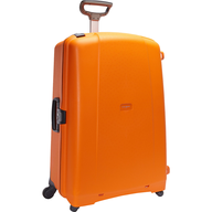 orange hard cover luggage truckloads