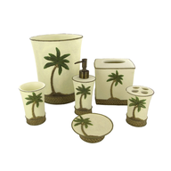 palm tree bathroom accessories