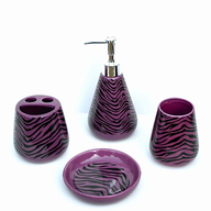 purple bathroom accessories zebra pallets