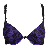 overstock purple black bra