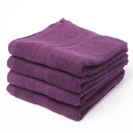 purple hand towel shelf pulls