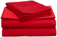 closeout red bed sheets