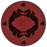 red round rug 