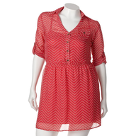 red white shirt plus size 