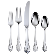 silver silverware set  silver silverware set