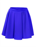 overstock solid blue skirt