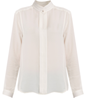 white long sleeve silk blouse  white long sleeve silk blouse